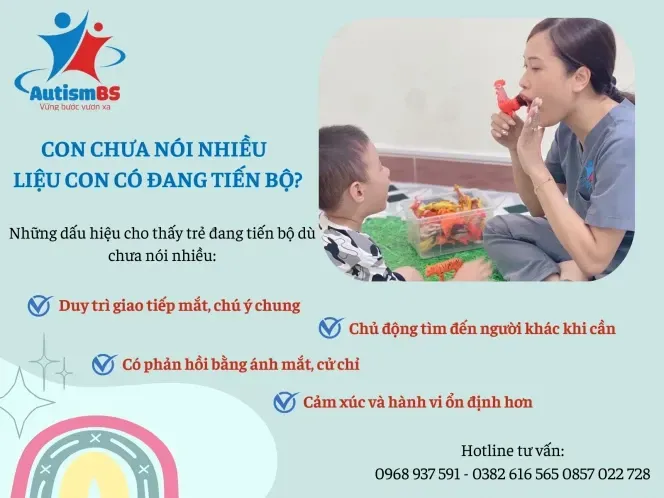 Những dấu hiệu tích cực cho thấy trẻ đang tiến bộ dù chưa nói nhiều