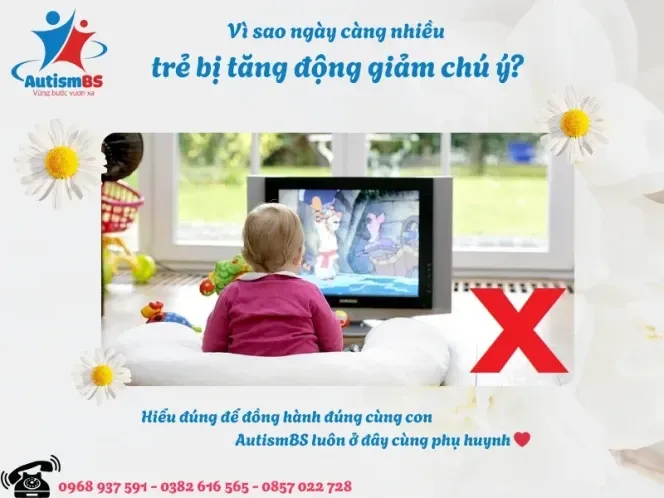 Nguyên nhân trẻ bị tăng động giảm chú ý là gì? Có phải do xem tivi nhiều?