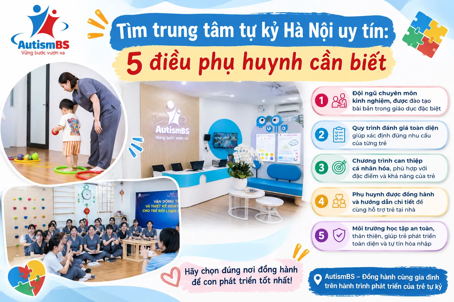 Tìm trung tâm tự kỷ Hà Nội uy tín: 5 điều phụ huynh cần biết?