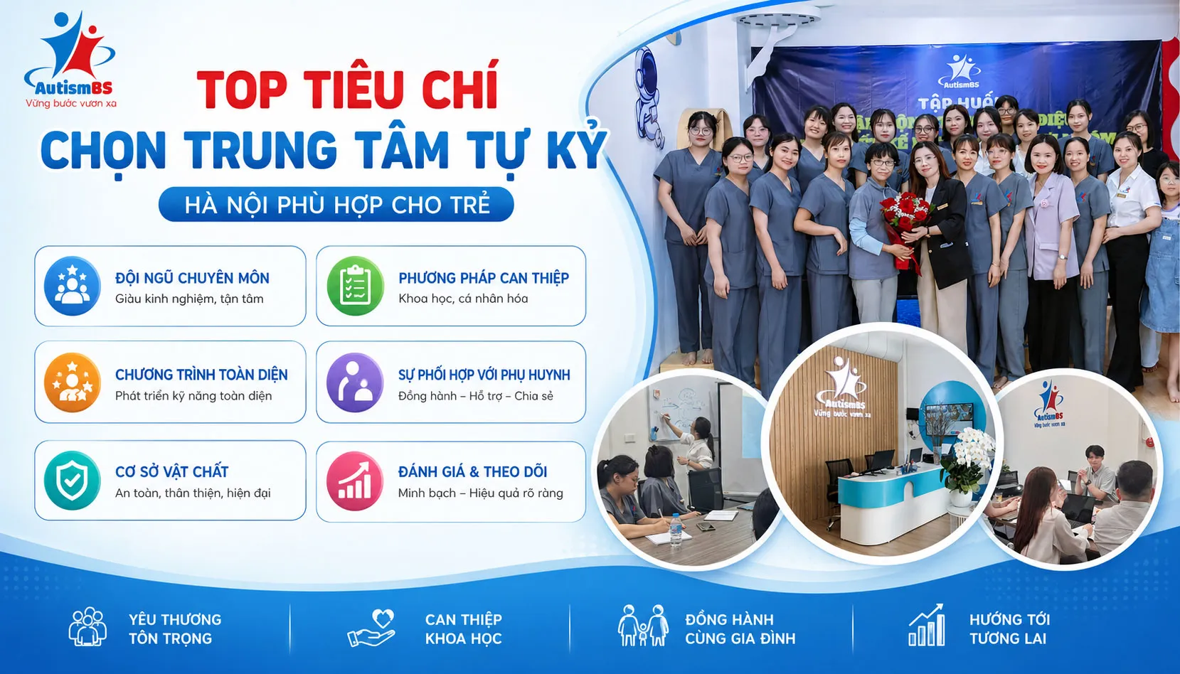 Top tiêu chí chọn trung tâm tự kỷ Hà Nội phù hợp cho trẻ.