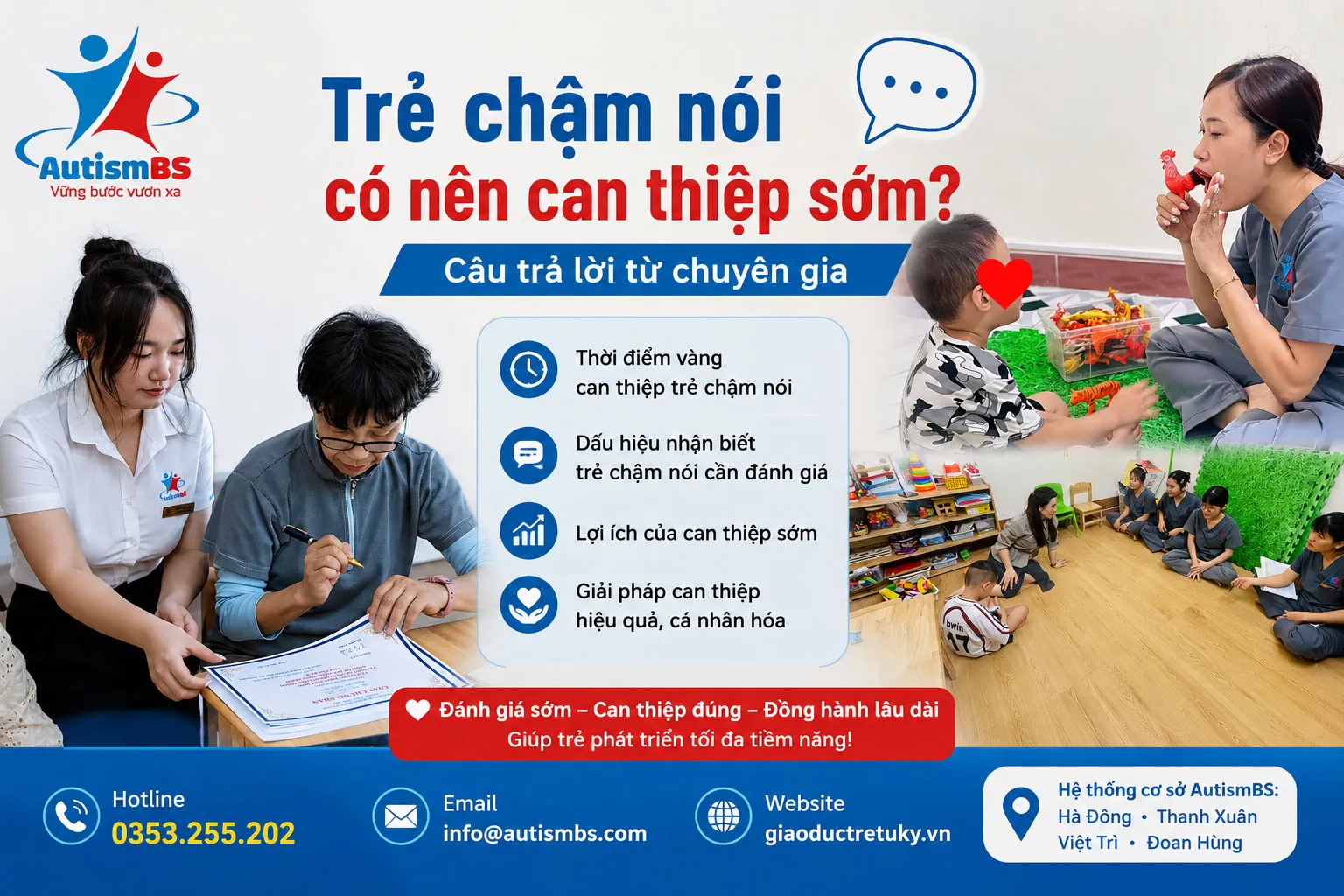 Trẻ chậm nói có nên can thiệp sớm? Câu trả lời từ chuyên gia