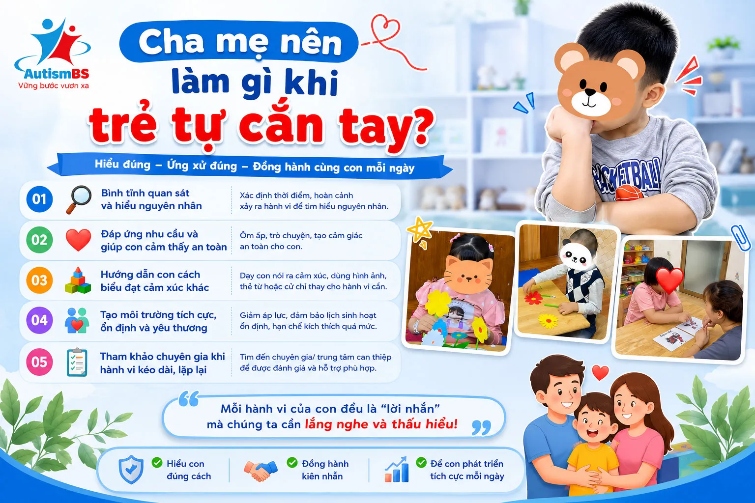 Trẻ tự cắn tay có đáng lo? Những nguyên nhân cha mẹ cần biết.