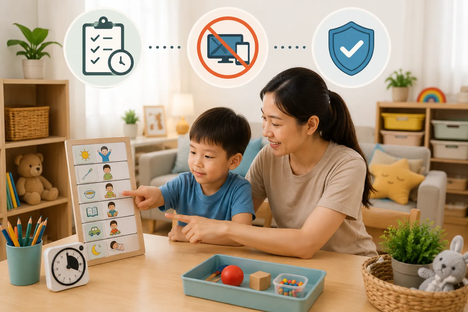 Tạo môi trường có cấu trúc tại nhà
