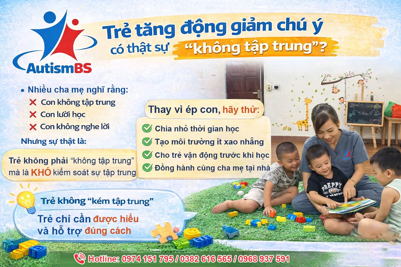 Trẻ tăng động giảm chú ý có thật sự không tập trung? Sự thật khiến nhiều cha mẹ hiểu sai