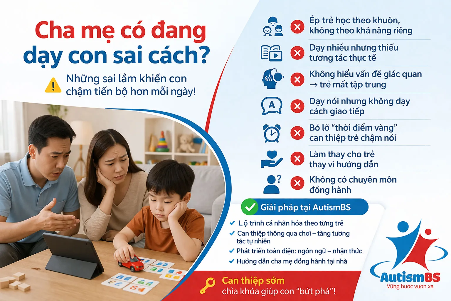 Những sai lầm thường gặp khi dạy trẻ tại nhà (Cha mẹ cần biết sớm!)