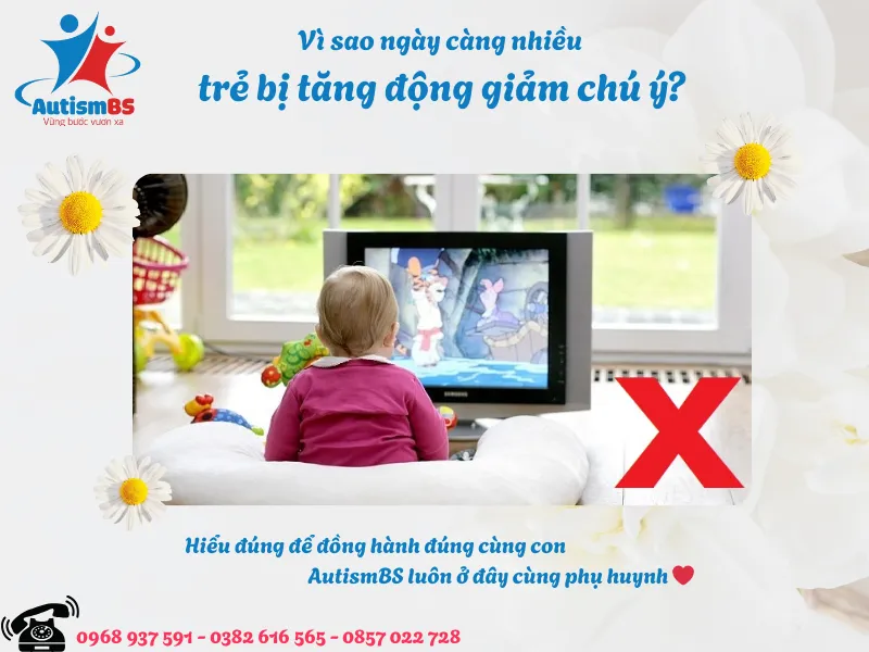 Nguyên nhân trẻ bị tăng động giảm chú ý là gì? Có phải do xem tivi nhiều?