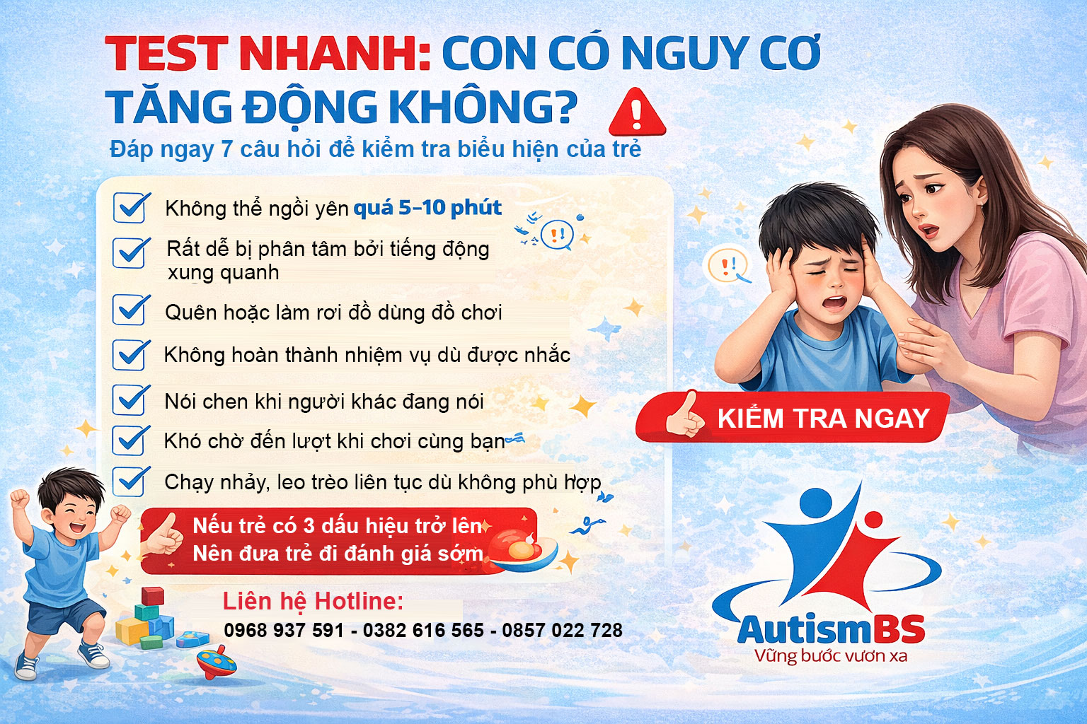 Dấu hiệu trẻ tăng động giảm chú ý và giải pháp can thiệp sớm hiệu quả