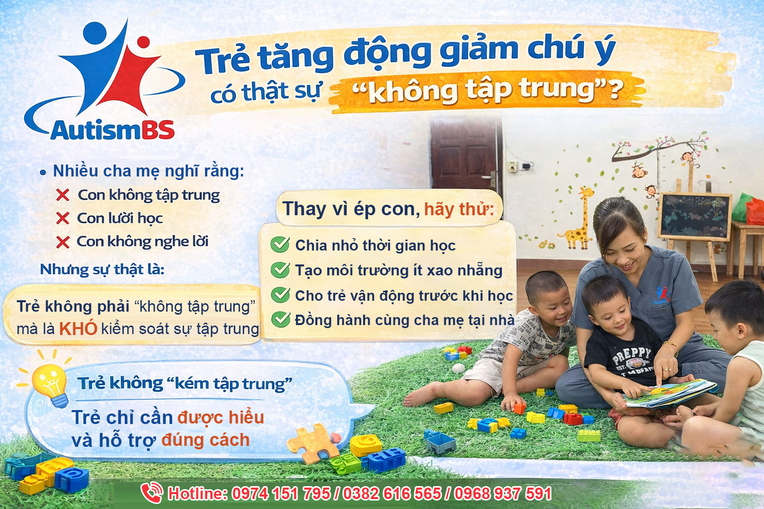 Trẻ tăng động giảm chú ý có thật sự không tập trung? Sự thật khiến nhiều cha mẹ hiểu sai