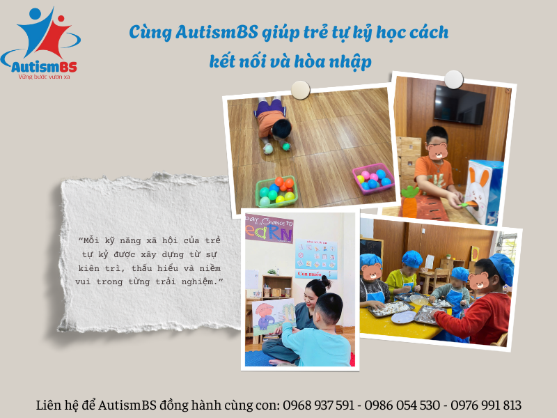 Lớp học kỹ năng xã hội cho trẻ tự kỷ tại Hà Nội – Kết nối và phát triển cùng AutismBS