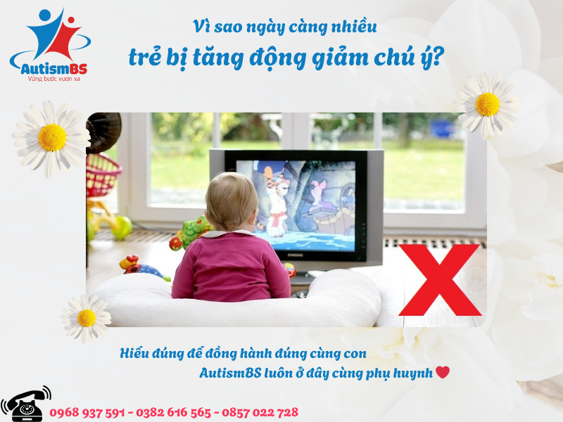 Nguyên nhân trẻ bị tăng động giảm chú ý là gì? Có phải do xem tivi nhiều?