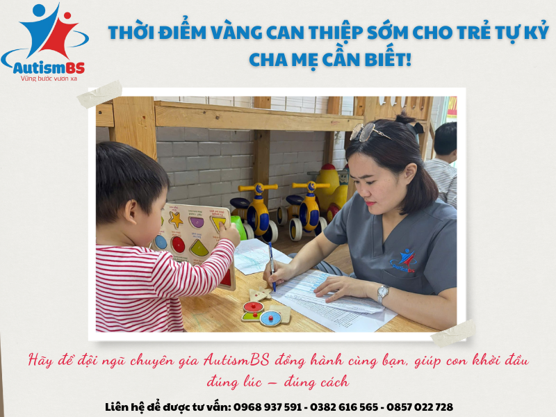 Thời điểm vàng can thiệp sớm cho trẻ tự kỷ: Cha mẹ cần biết!
