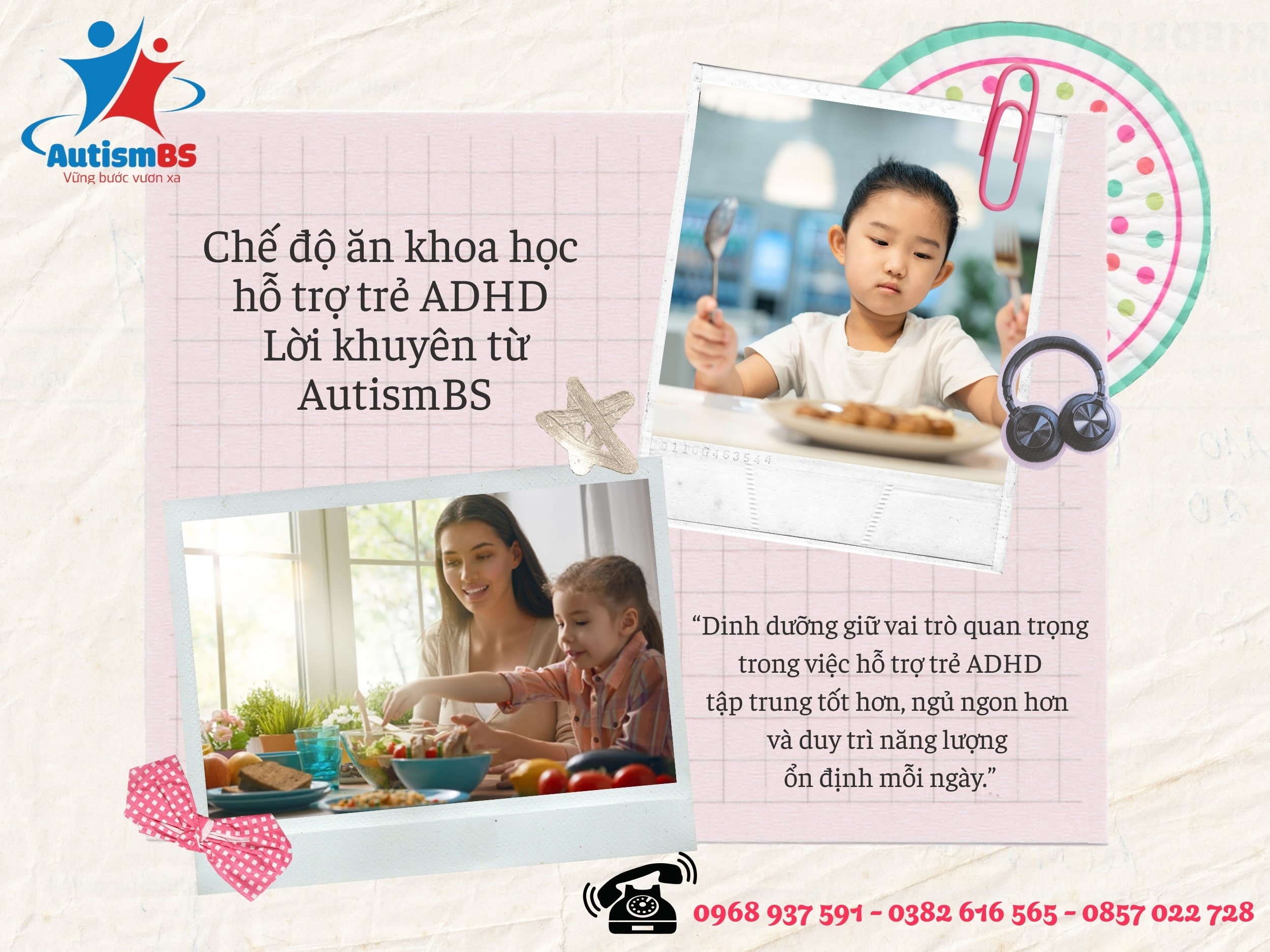 Chế độ dinh dưỡng và thực phẩm nên tránh cho trẻ ADHD – Gợi ý từ Hệ thống giáo dục đặc biệt AutismBS