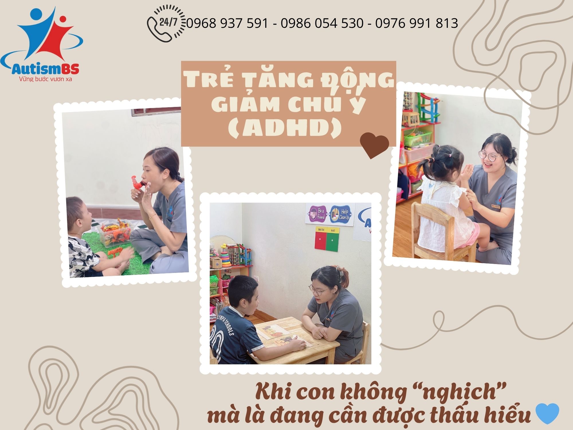 Chương trình giáo dục hòa nhập cho trẻ tăng động giảm chú ý (ADHD) – Bước đệm giúp con tập trung, tự tin và phát triển toàn diện