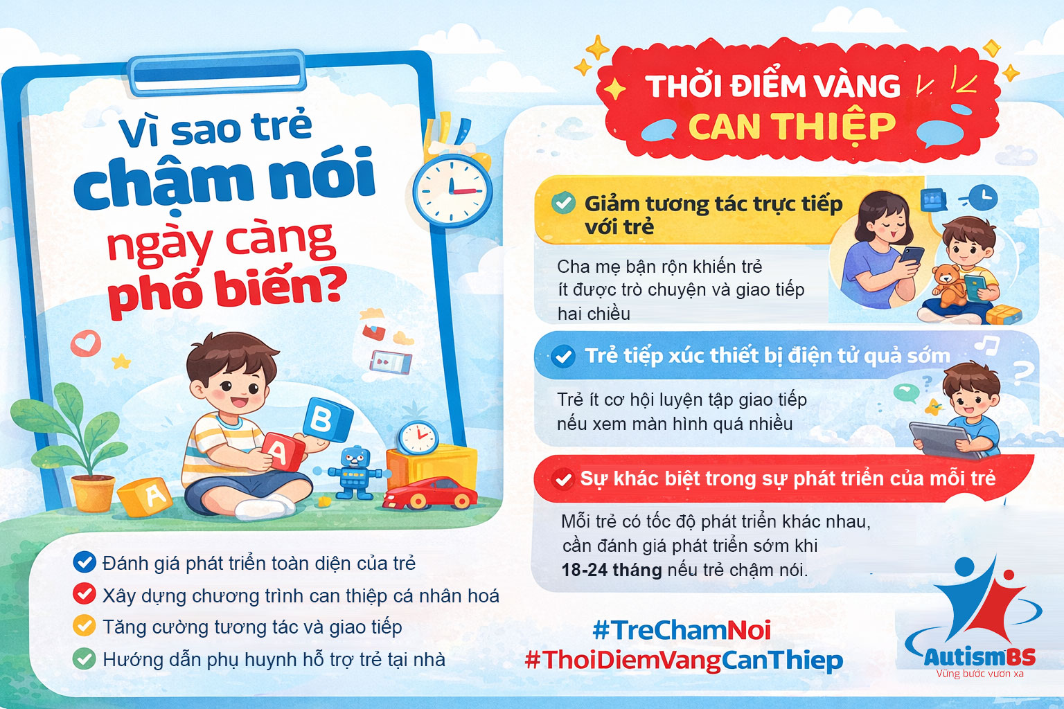 Vì Sao Trẻ Chậm Nói Ngày Càng Phổ Biến? Góc Nhìn Từ Chuyên Gia AutismBS