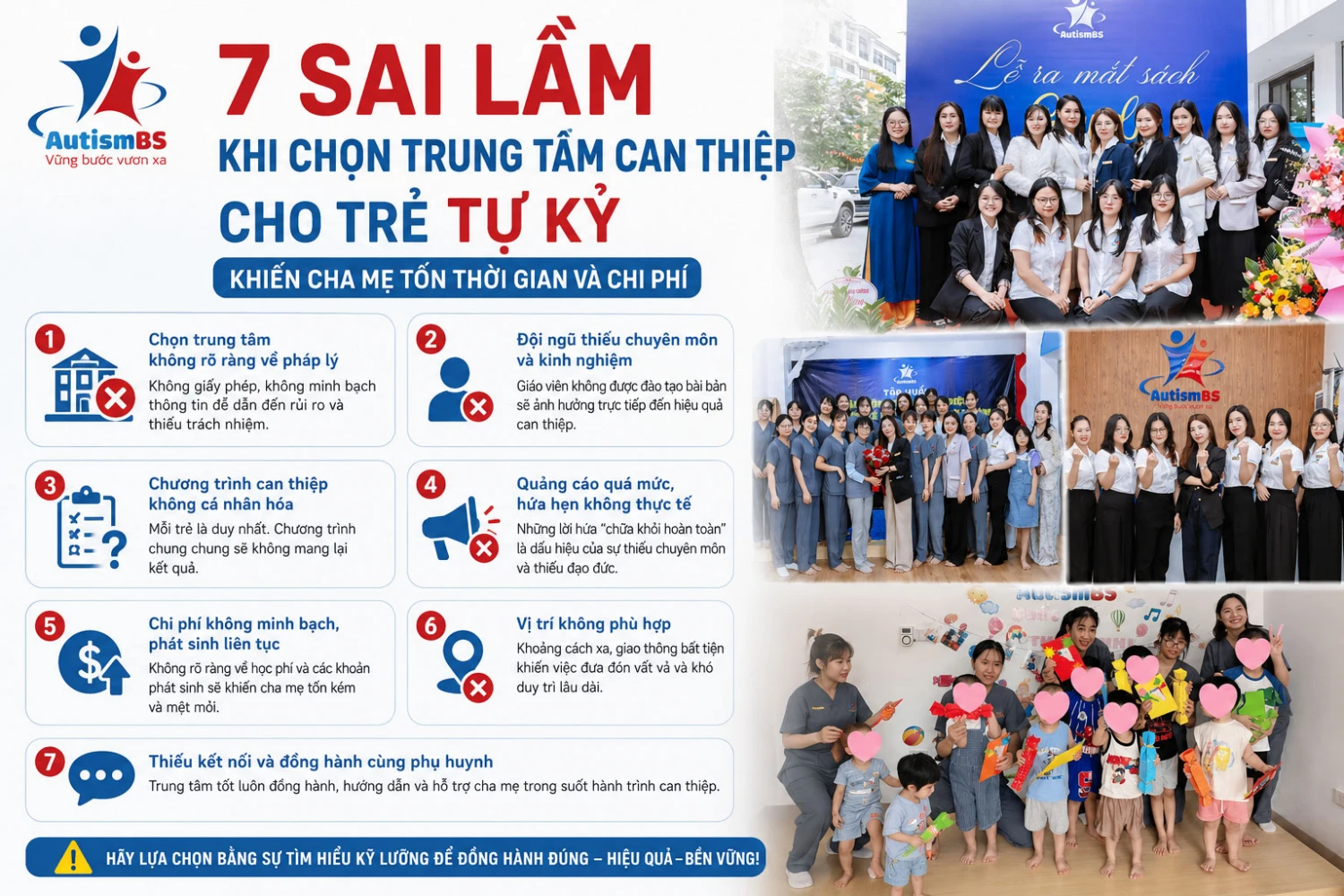 7 sai lầm khi chọn trung tâm can thiệp cho trẻ tự kỷ khiến cha mẹ tốn thời gian và chi phí