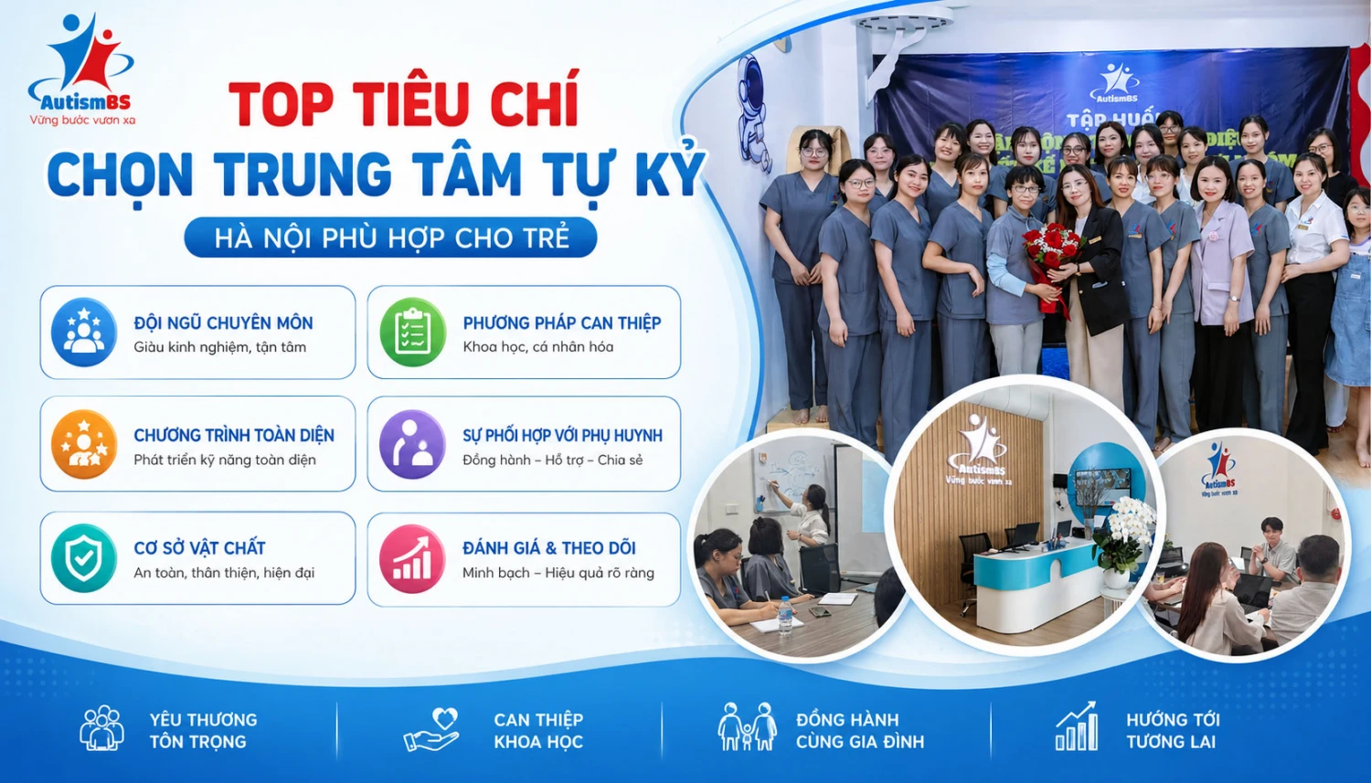 Top tiêu chí chọn trung tâm tự kỷ Hà Nội phù hợp cho trẻ