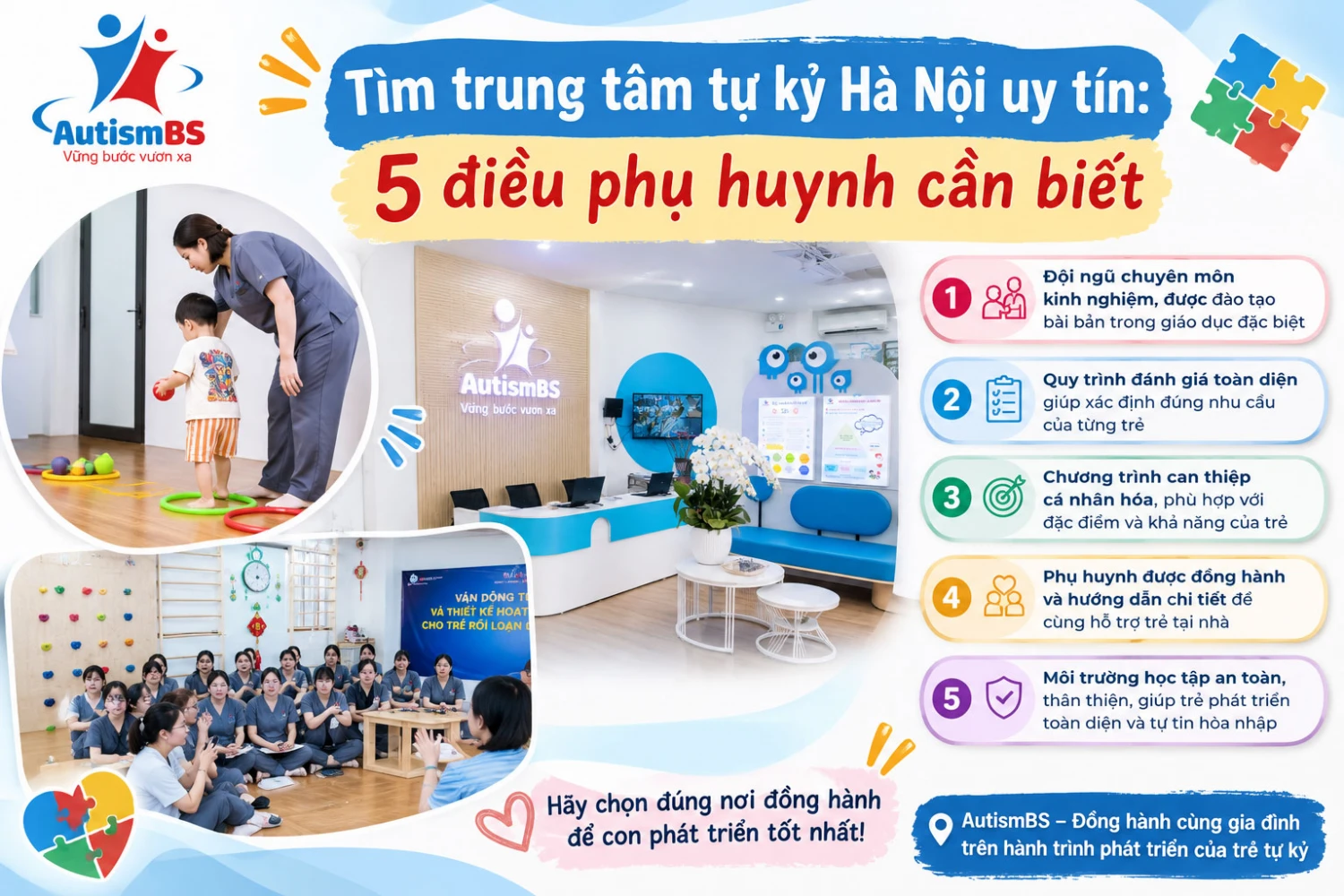 Tìm trung tâm tự kỷ Hà Nội uy tín: 5 điều phụ huynh cần biết