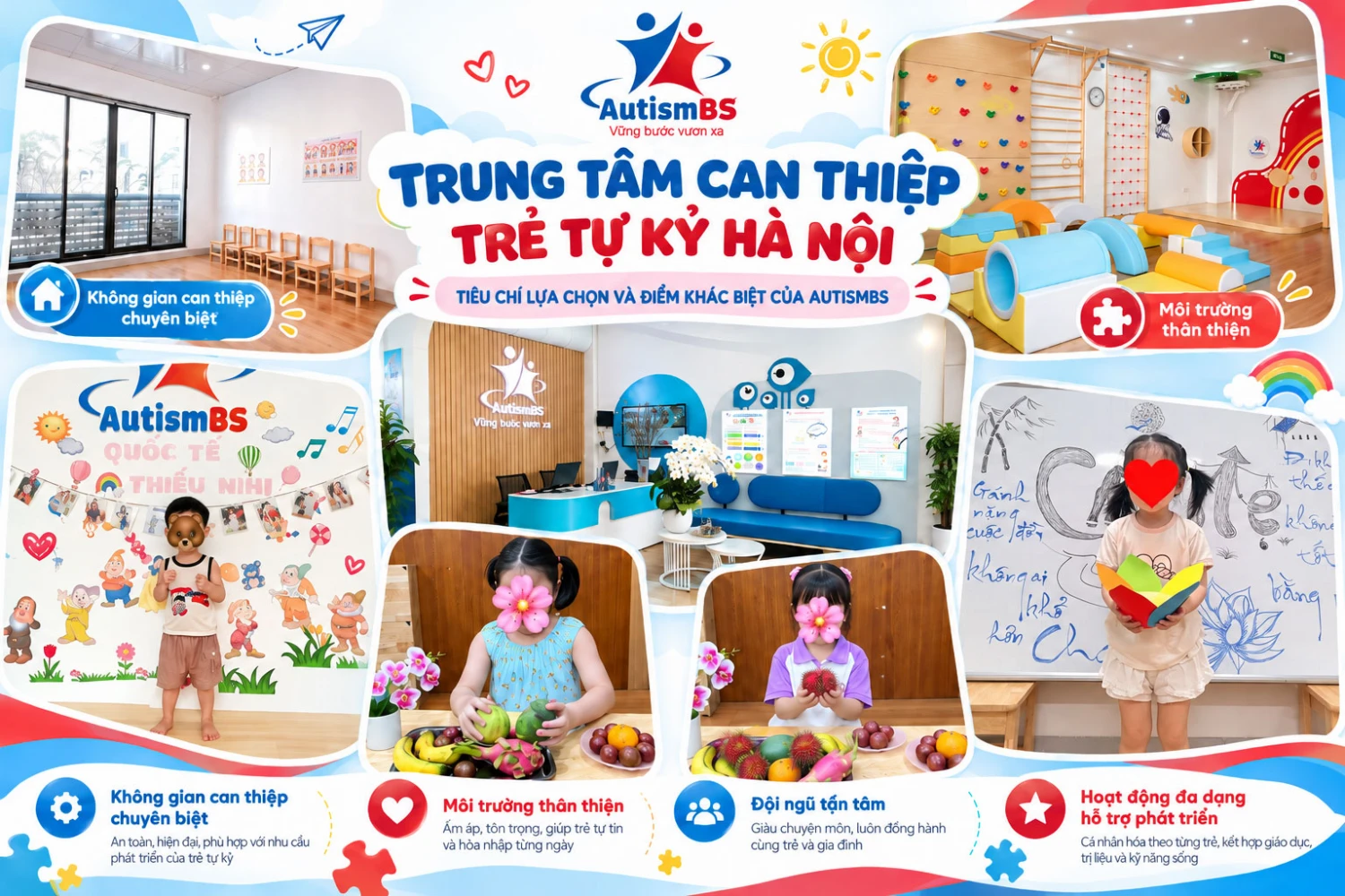 Trung tâm can thiệp trẻ tự kỷ Hà Nội: Tiêu chí lựa chọn và điểm khác biệt của AutismBS